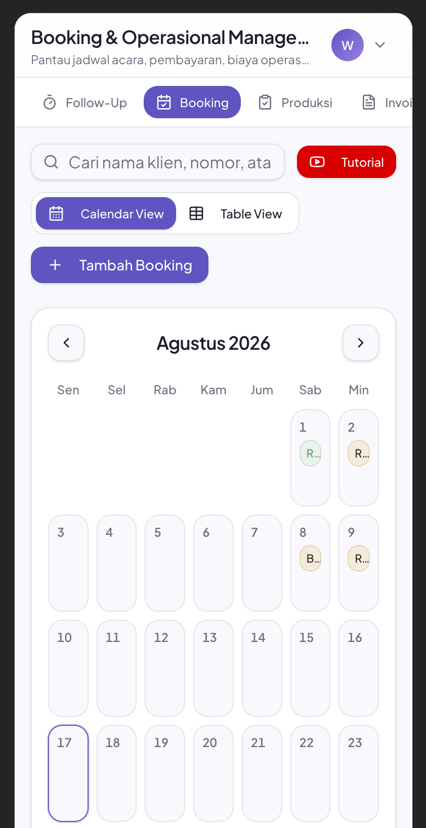 Tampilan aplikasi CloseMate AI di ponsel