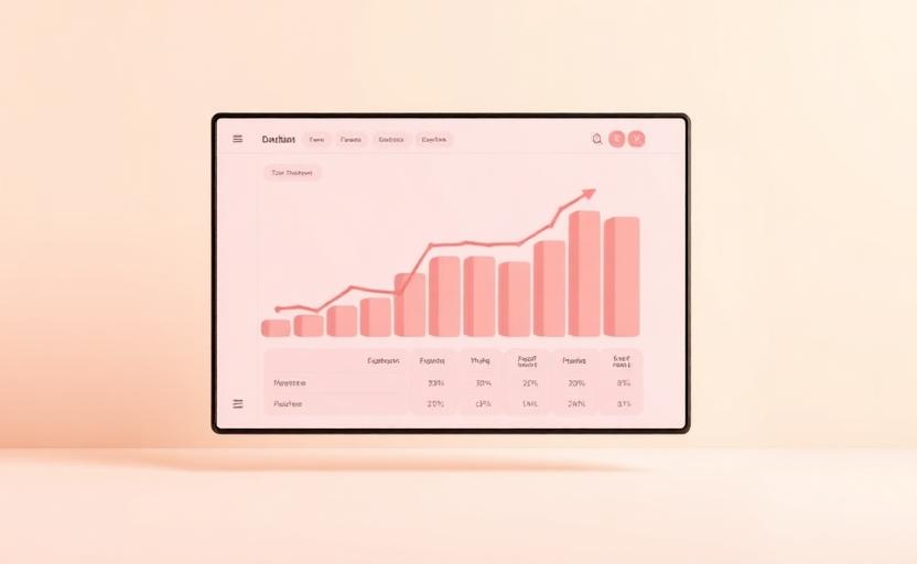 Ilustrasi laporan keuangan dan analisis profit